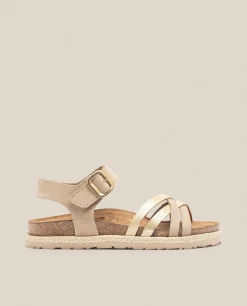 Sandalia Plana Arena 001 Beige