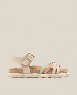 Sandalia Plana Arena 001 Beige