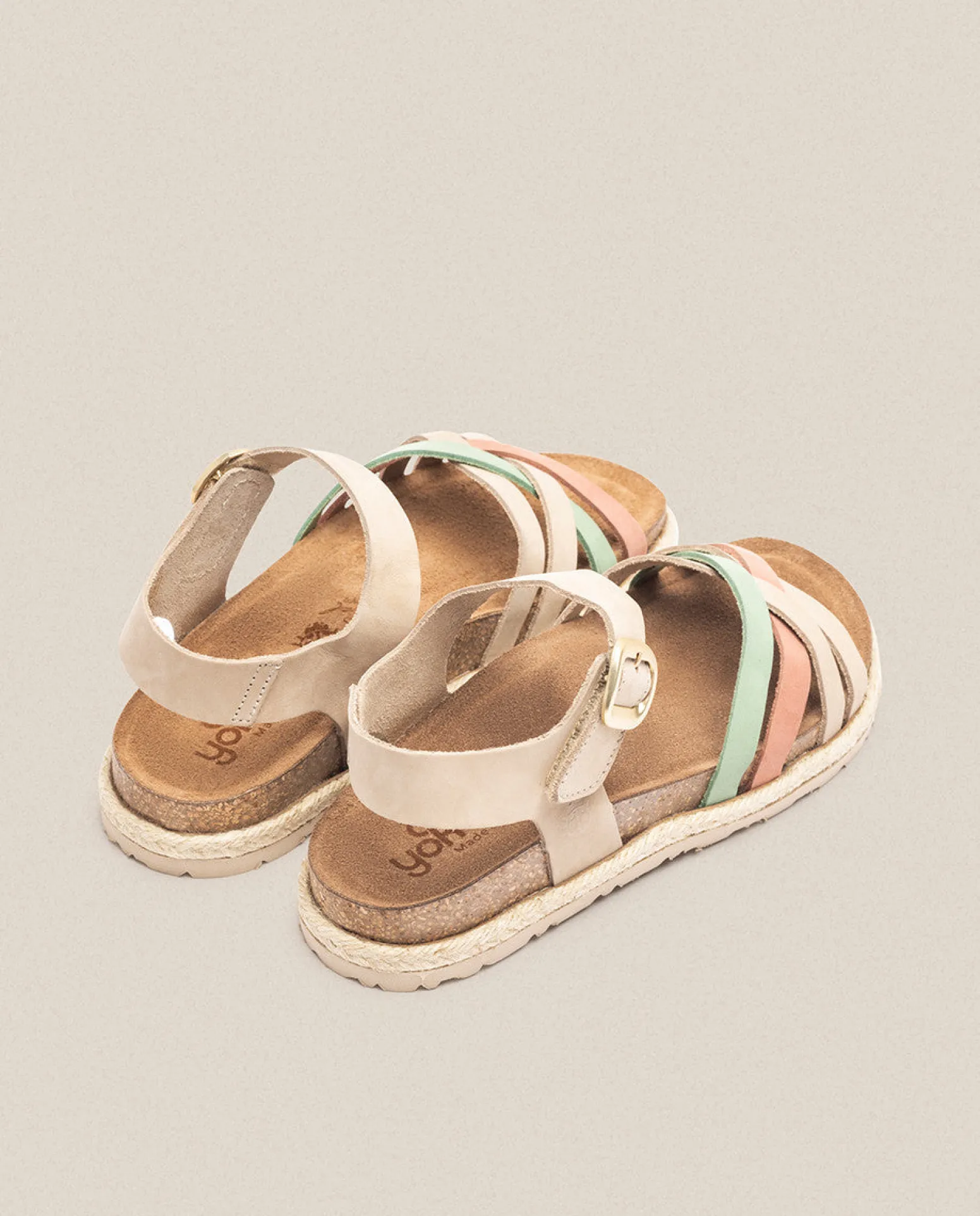 Sandalia Plana Arena 001 Beige