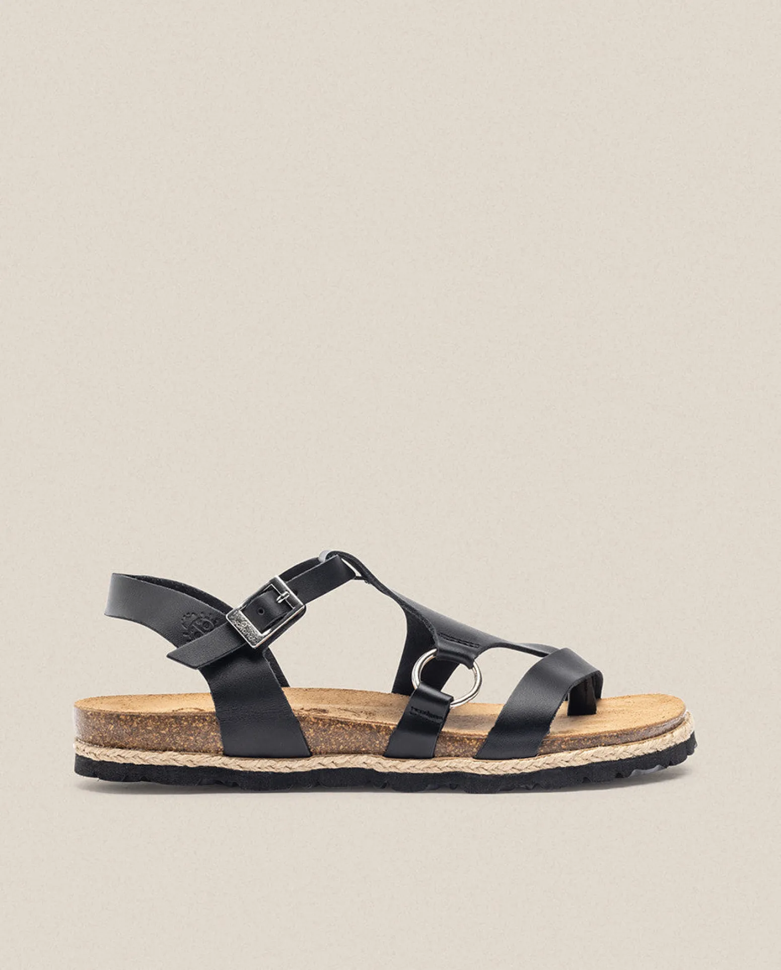 Sandalia Plana Chipre 021 Negro