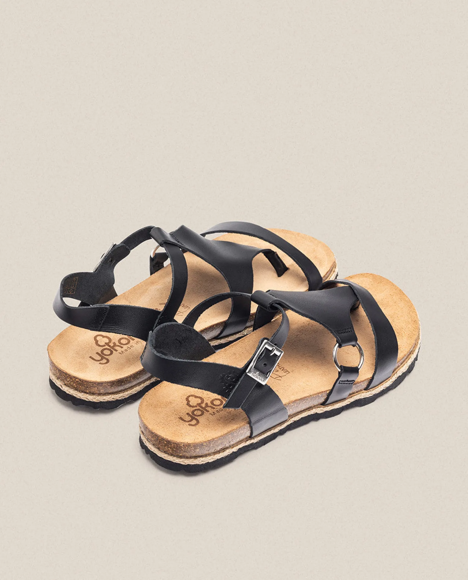 Sandalia Plana Chipre 021 Negro