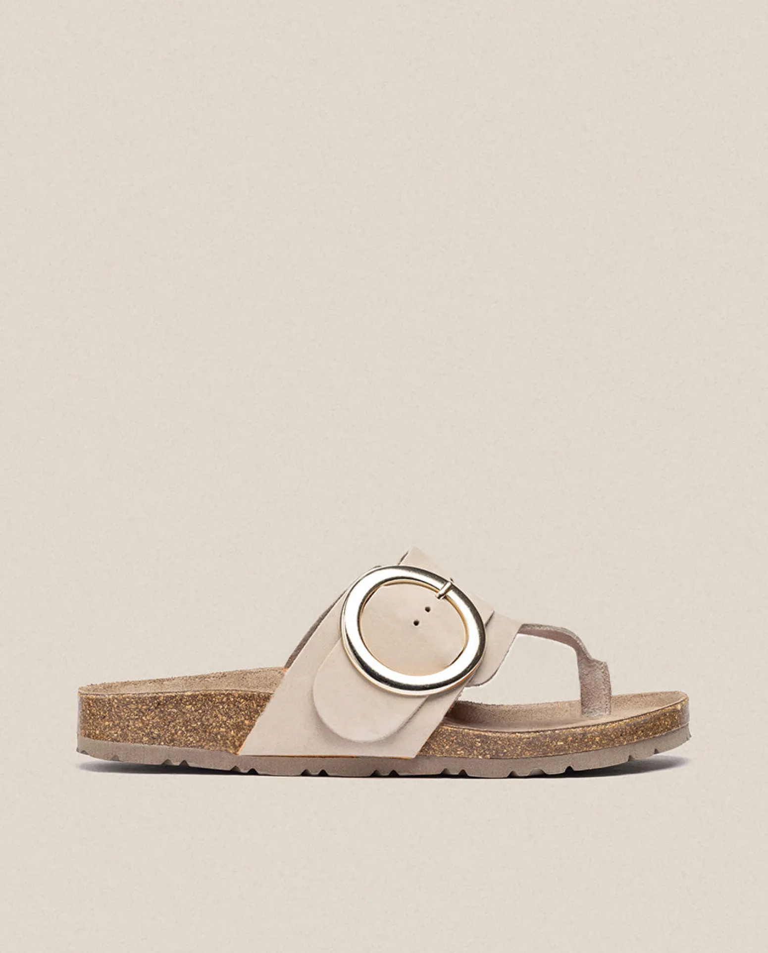 Sandalia Plana Granada 704 Beige