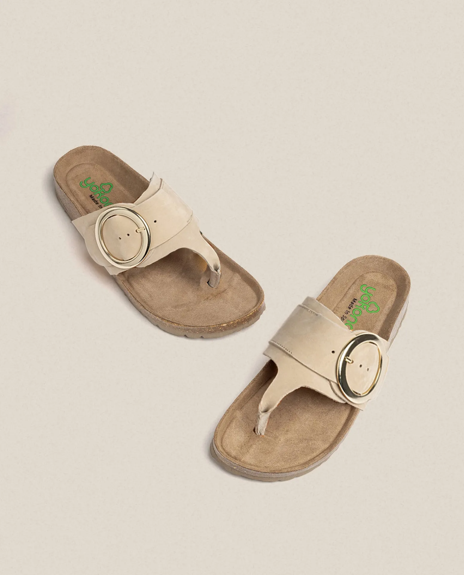 Sandalia Plana Granada 704 Beige
