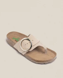 Sandalia Plana Granada 704 Beige
