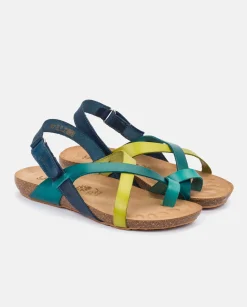Sandalia Plana Ibiza 718 Azul