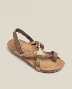 Sandalia Plana Ibiza 718 Marrón