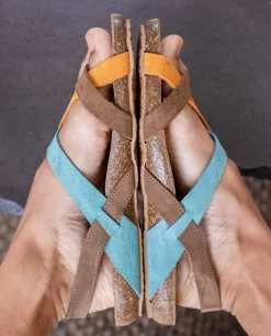 Sandalia Plana Ibiza 718 Naranja