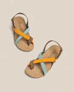 Sandalia Plana Ibiza 718 Naranja