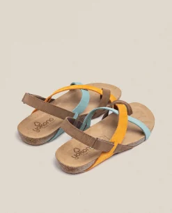 Sandalia Plana Ibiza 718 Naranja