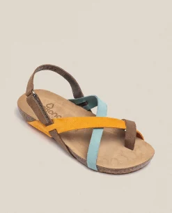 Sandalia Plana Ibiza 718 Naranja