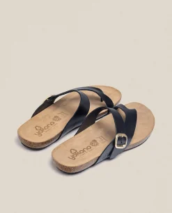 Sandalia Plana Ibiza 013 Negro