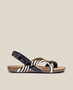 Sandalia Plana Ibiza 718 Negro