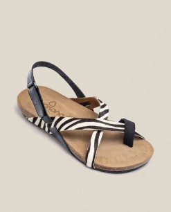 Sandalia Plana Ibiza 718 Negro