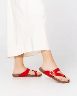 Sandalia Plana Ibiza 013 Rojo
