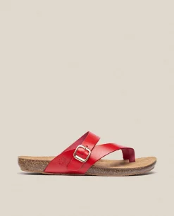 Sandalia Plana Ibiza 013 Rojo