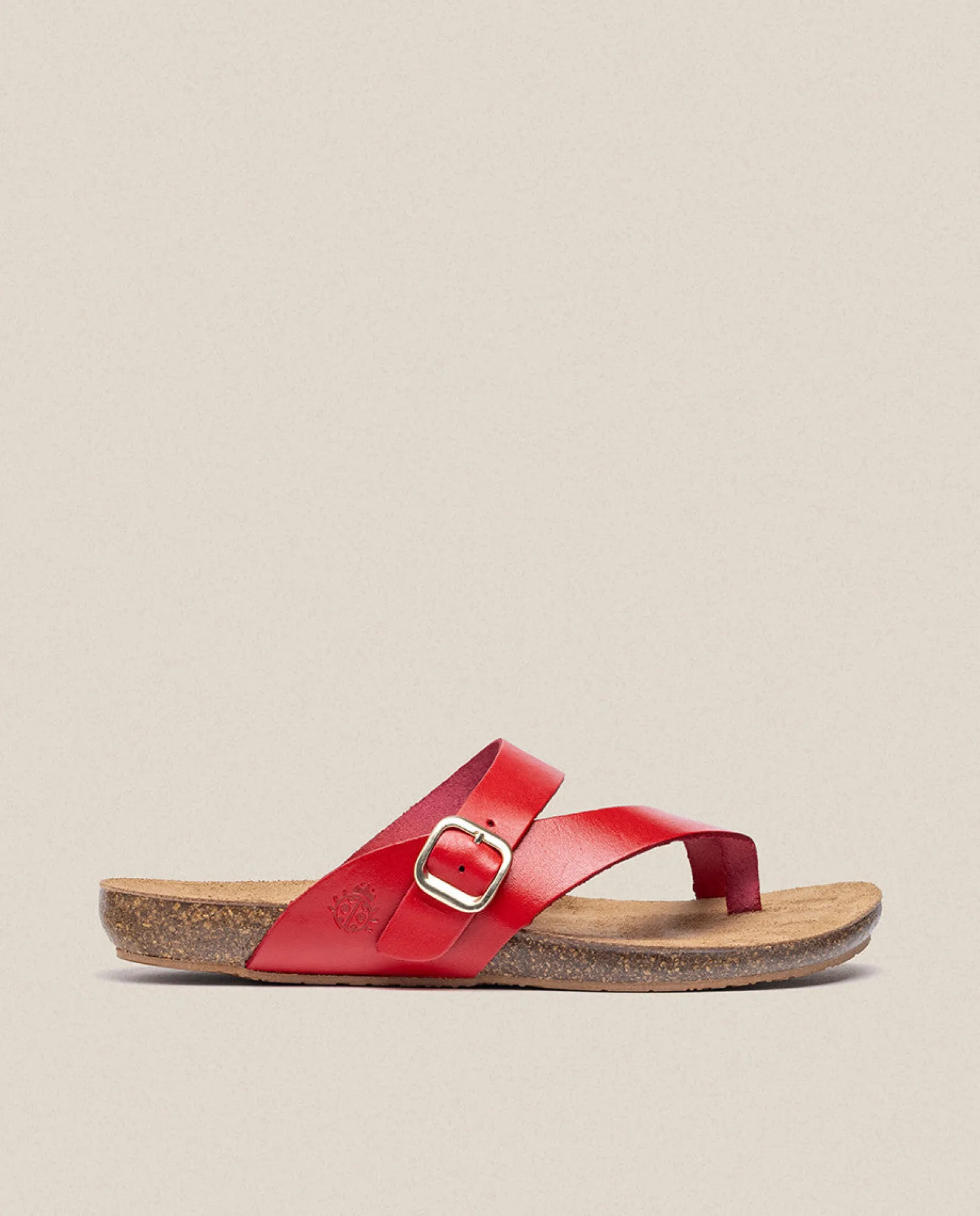 Sandalia Plana Ibiza 013 Rojo