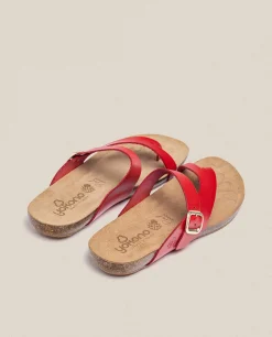 Sandalia Plana Ibiza 013 Rojo