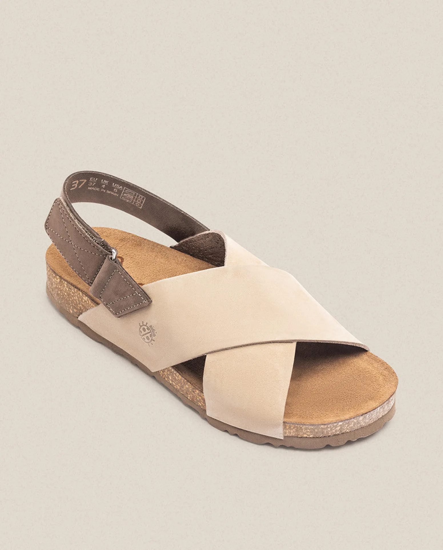 Sandalia Plana Jerba 134 Beige