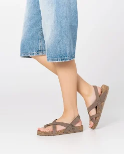 Sandalia Plana Jerba 718 Marrón