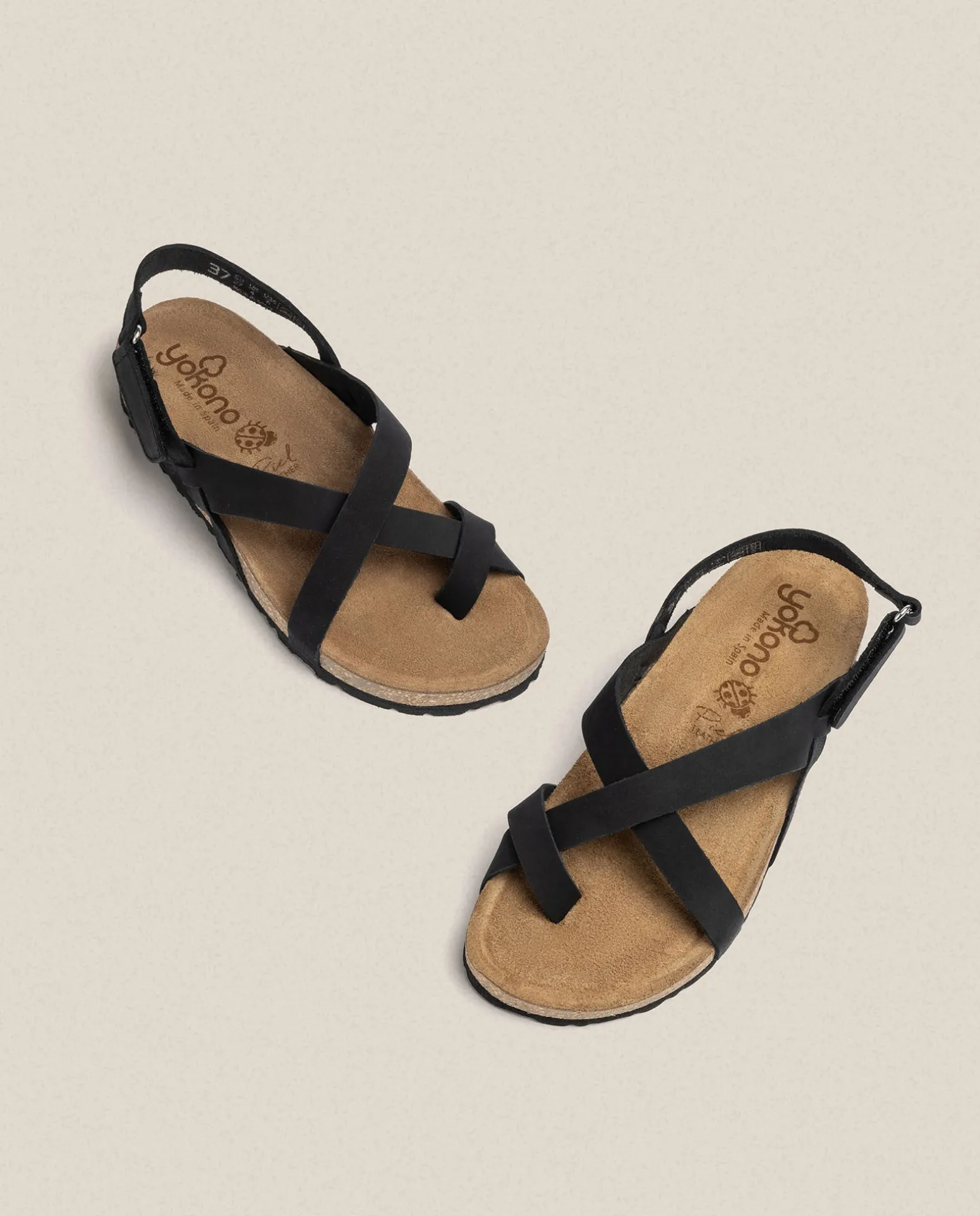 Sandalia Plana Jerba 718 Negro