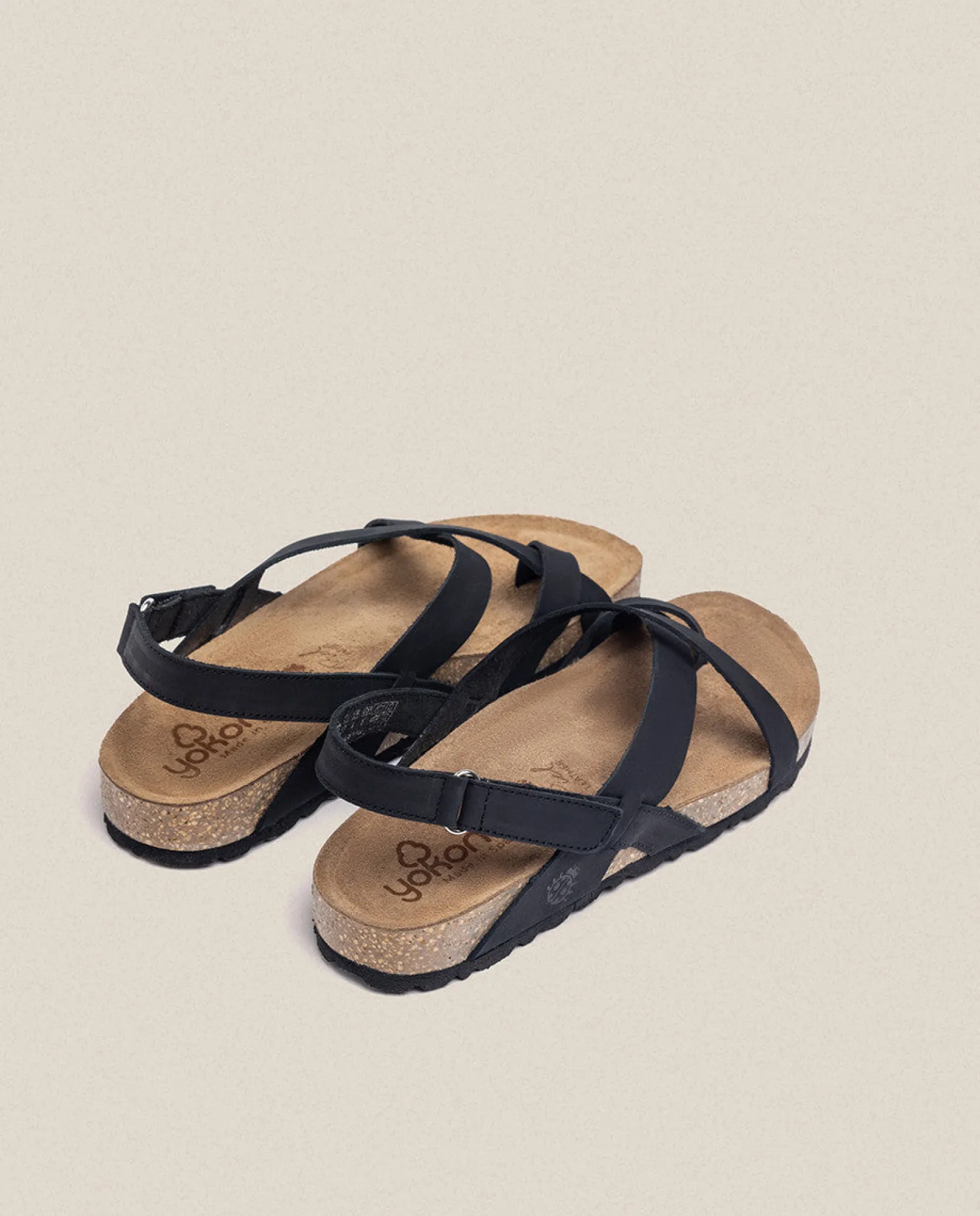 Sandalia Plana Jerba 718 Negro
