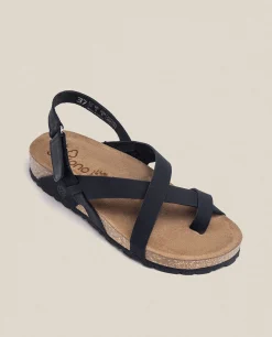 Sandalia Plana Jerba 718 Negro