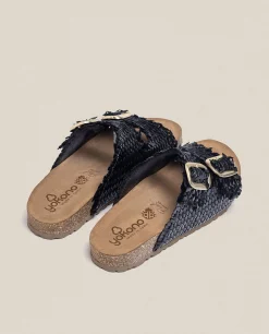 Sandalia Plana Jerba 143 Negro