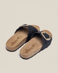 Sandalia Plana Jerba 114 Negro