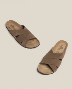 Sandalia Plana Macam 217 Beige