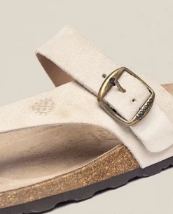 Sandalia Plana Macam 203 Beige