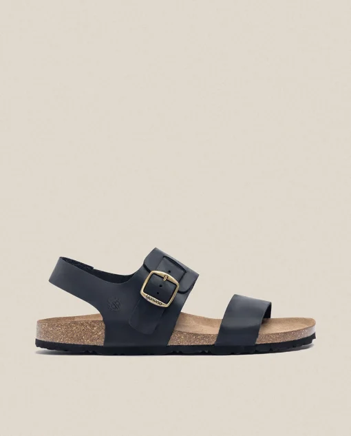 Sandalia Plana Macam 216 Negro