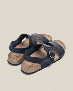 Sandalia Plana Macam 216 Negro