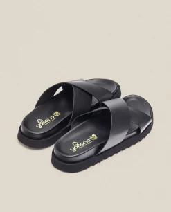 Sandalia Plana Man 003 Negro