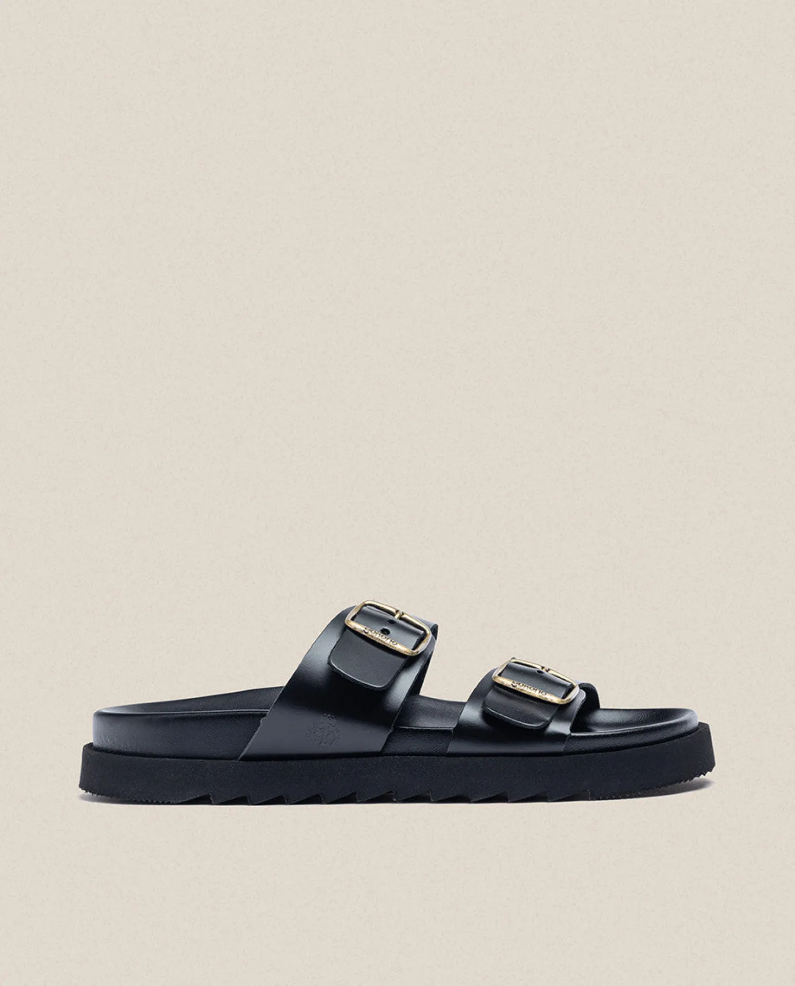 Sandalia Plana Man 001 Negro