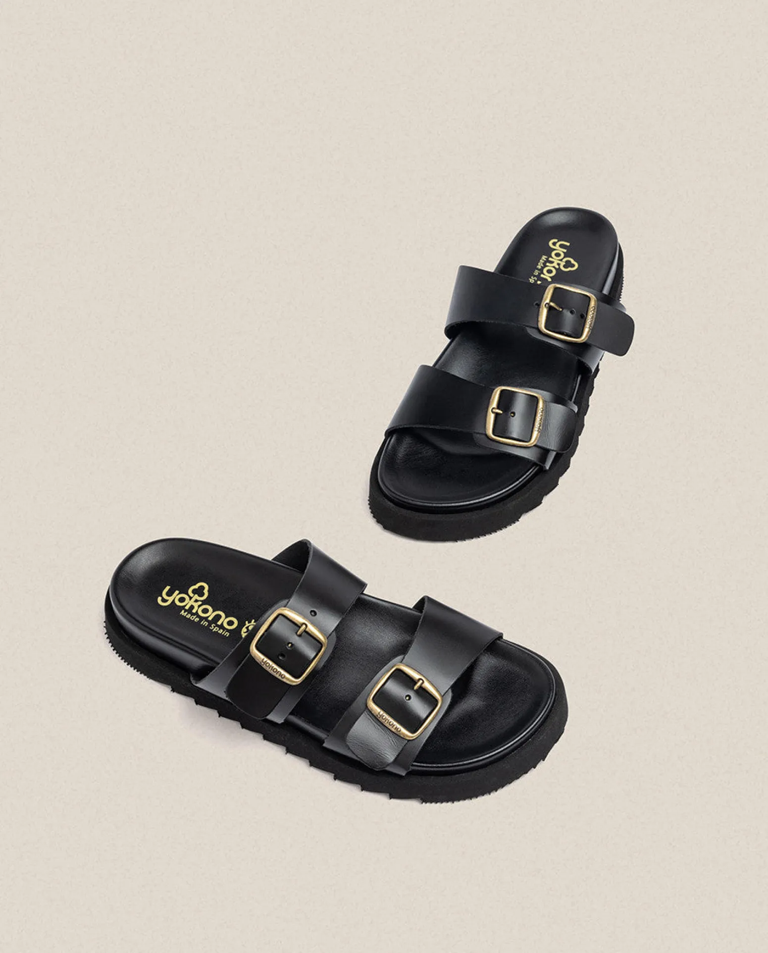 Sandalia Plana Man 001 Negro