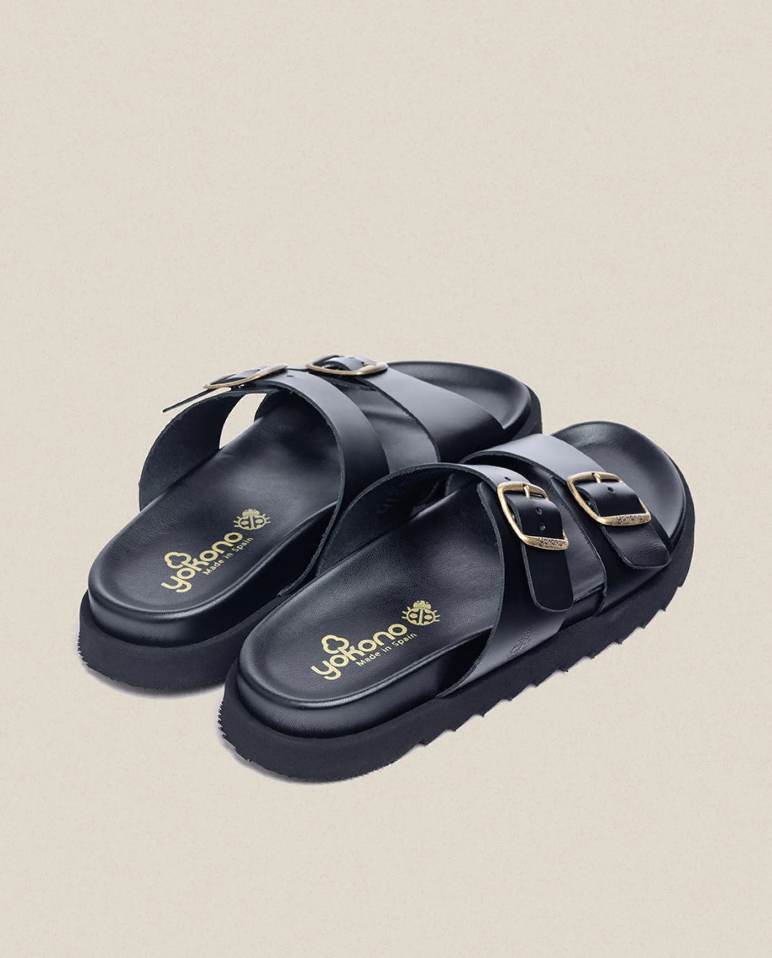 Sandalia Plana Man 001 Negro