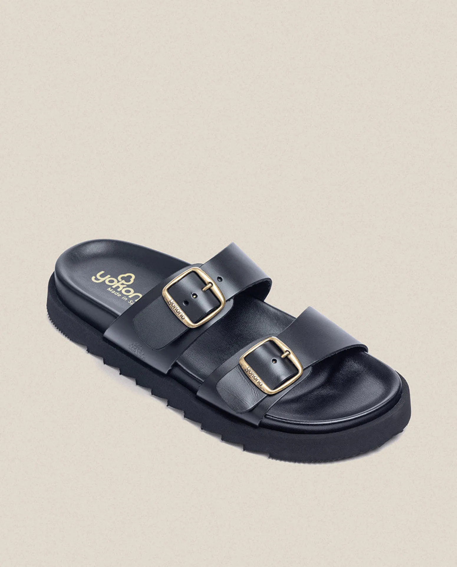 Sandalia Plana Man 001 Negro