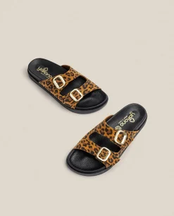 Sandalia Plana Morena 700 Leopardo