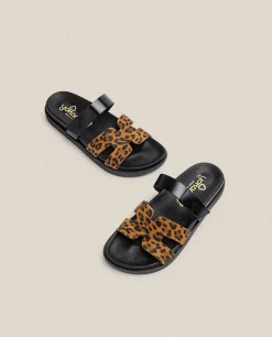 Sandalia Plana Morena 125 Leopardo