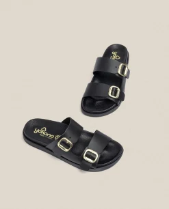Sandalia Plana Morena 004 Negro