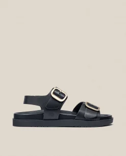 Sandalia Plana Morena 002 Negro