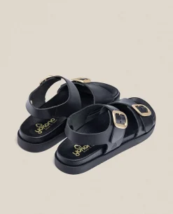 Sandalia Plana Morena 002 Negro