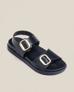 Sandalia Plana Morena 002 Negro
