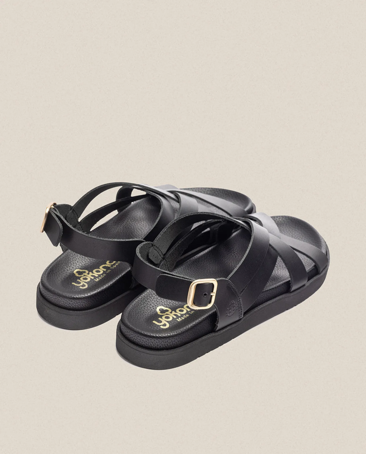 Sandalia Plana Morena 005 Negro