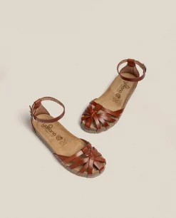 Sandalia Plana Villa 011 Marron