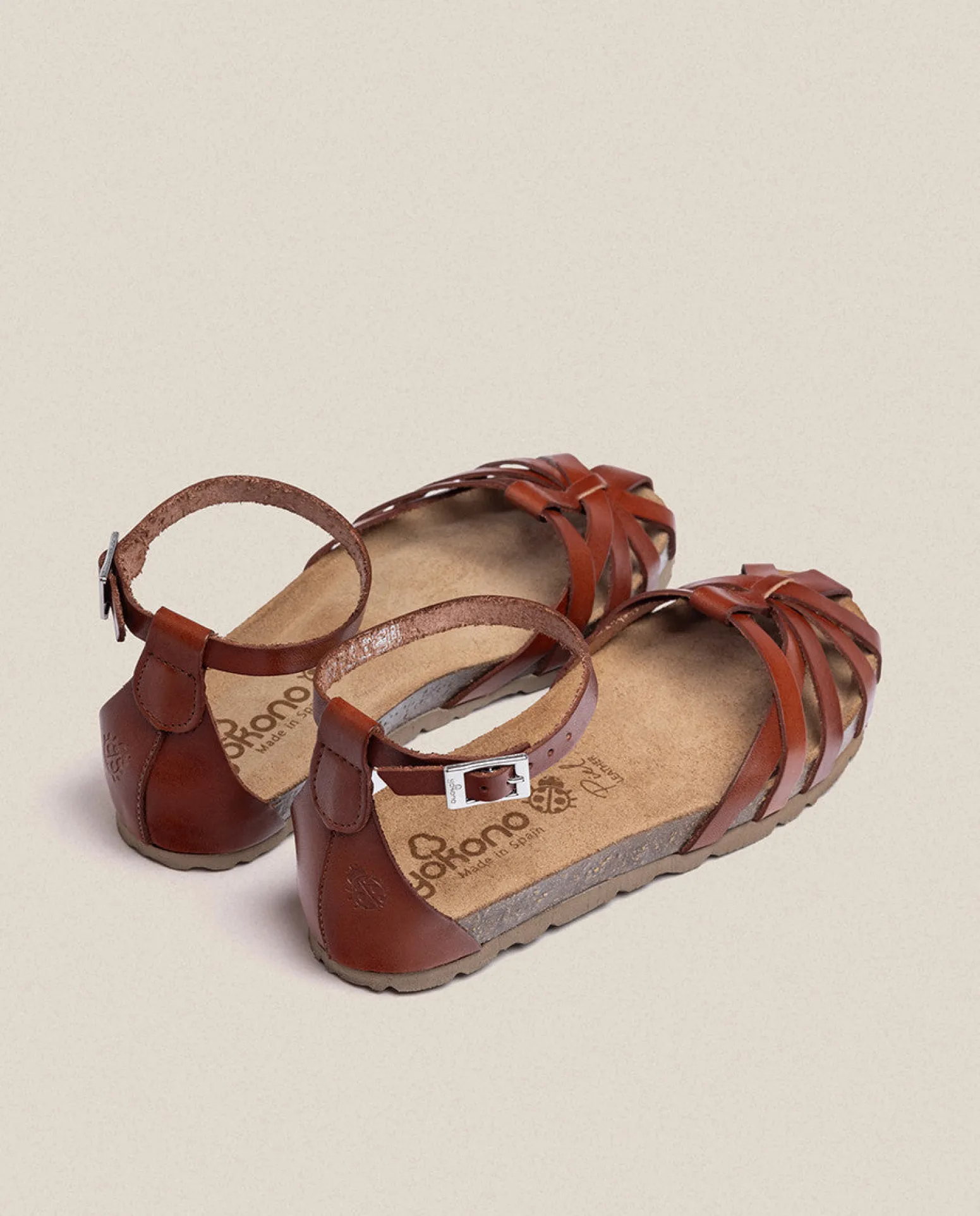 Sandalia Plana Villa 011 Marron