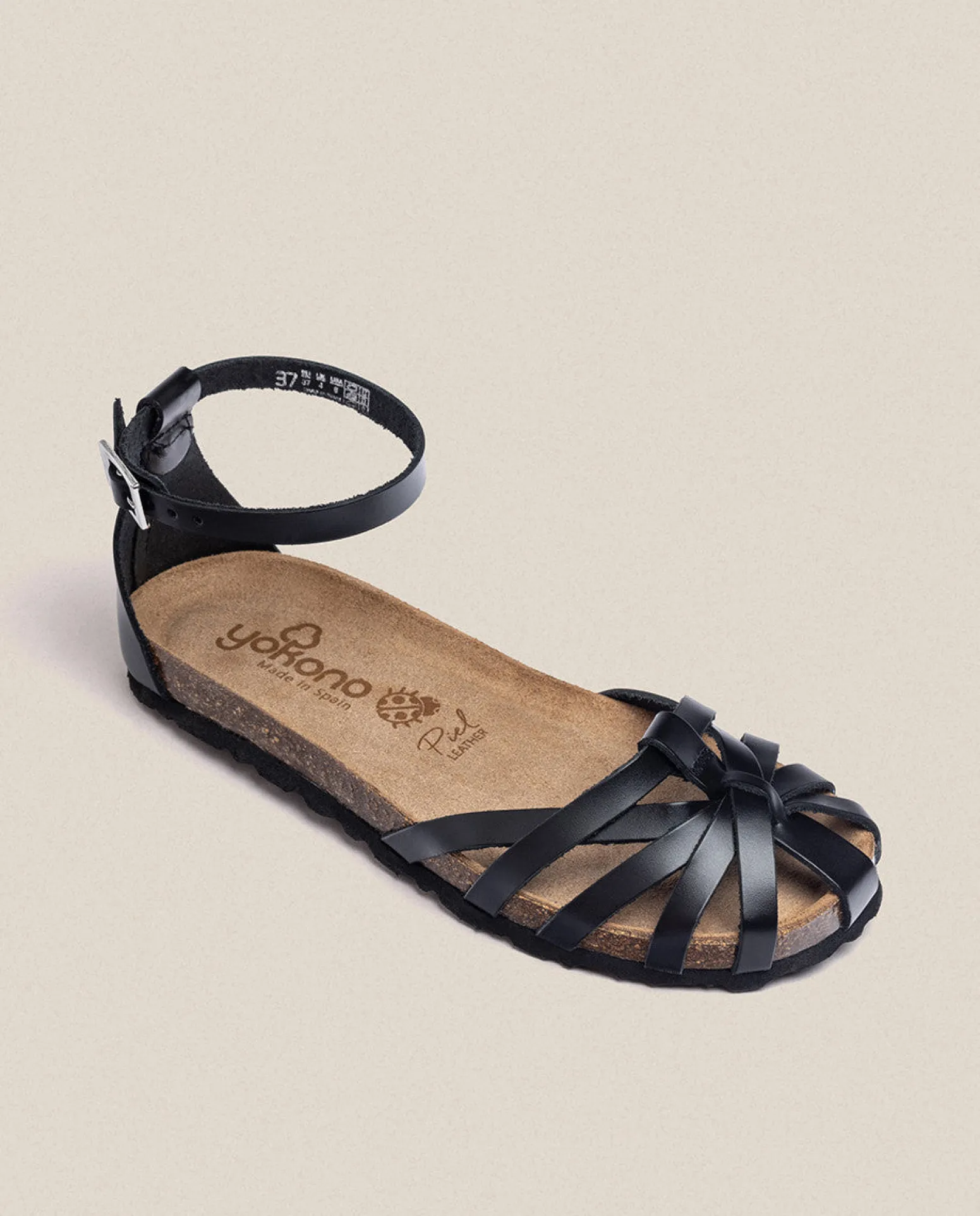 Sandalia Plana Villa 011 Negro