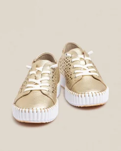 Zapato Plano Sintra 002 Dorado
